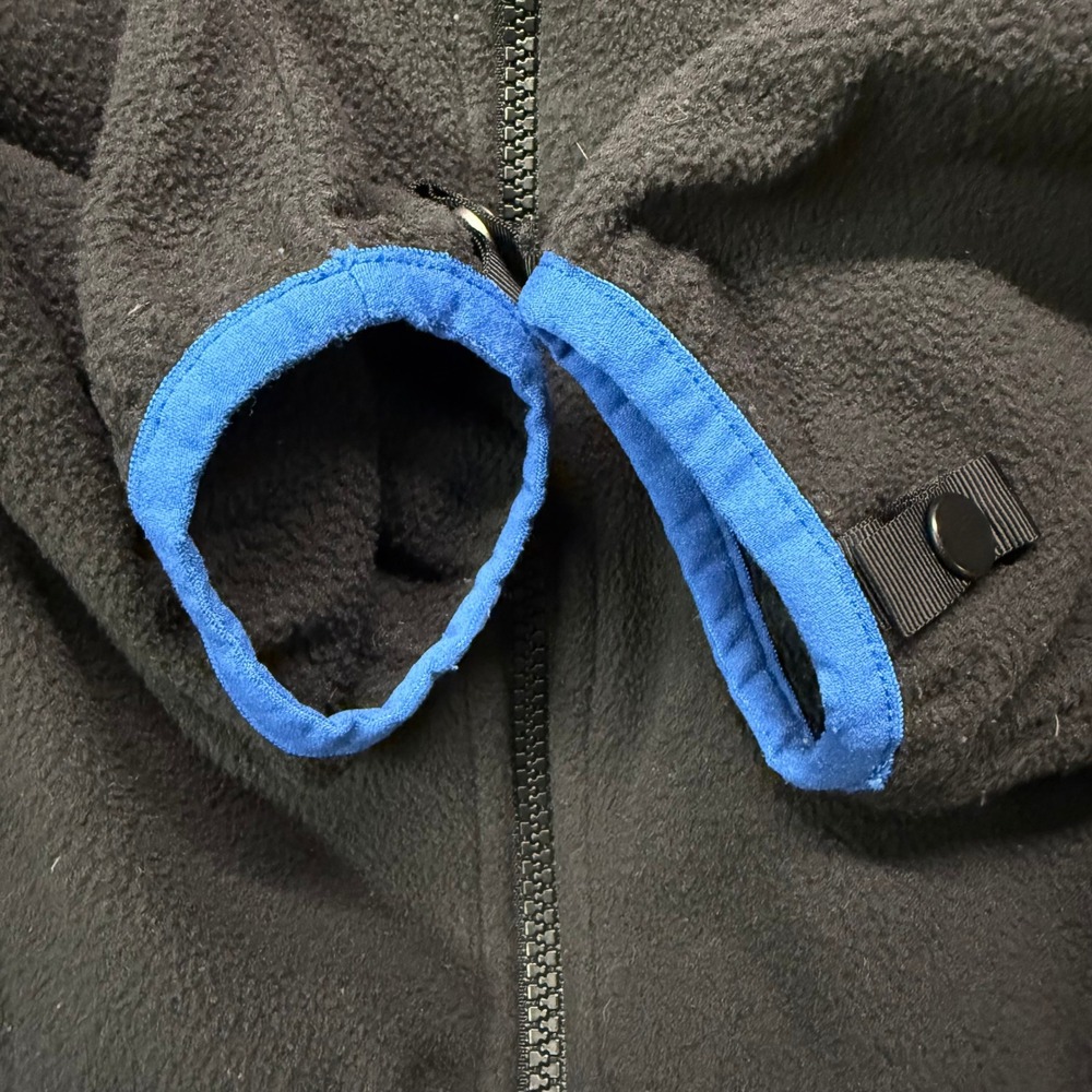 The North Face Boys Fleece Jacket Black Full Zip Size L 14 16 - Picture 6 of 9